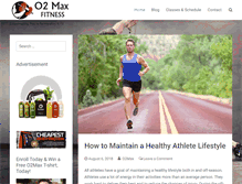 Tablet Screenshot of o2maxfitness.com